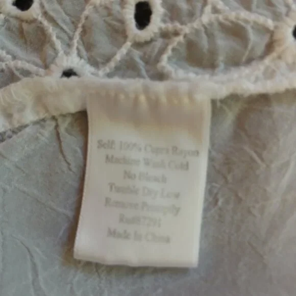 *Host Pick* Johnny Was Collection Petals Embroidered Eyelet Georgette Tunic, 2x - Picture 16 of 16